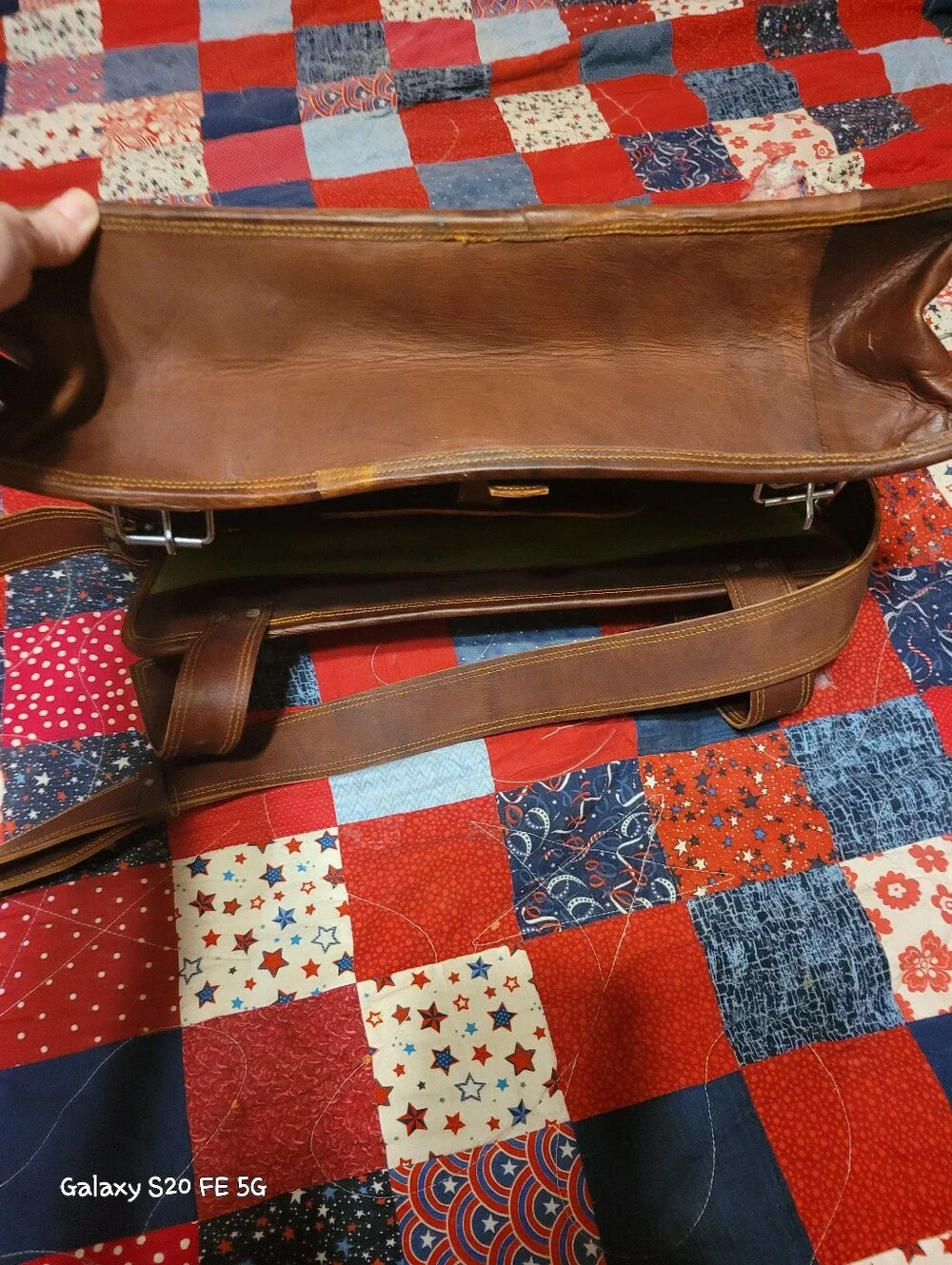 Handmade Leather Attache' Case